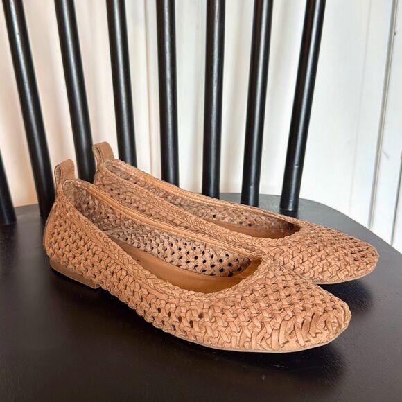 Joie leather woven flats ballet brown size 6.5 - Picture 9 of 9